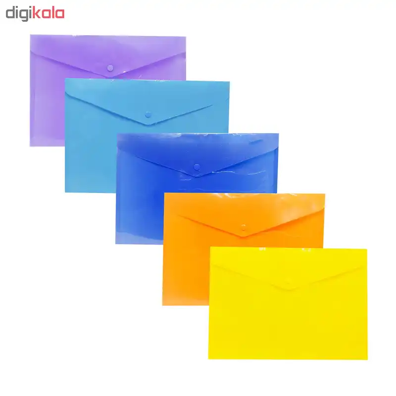 پوشه دکمه دار سایز A4 کد Z1 بسته 10 عددی