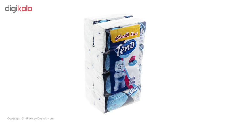 دستمال کاغذی 250 برگ تنو مدل Soft بسته 8 عددی