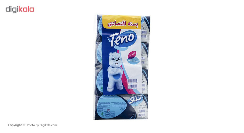 دستمال کاغذی 250 برگ تنو مدل Soft بسته 8 عددی