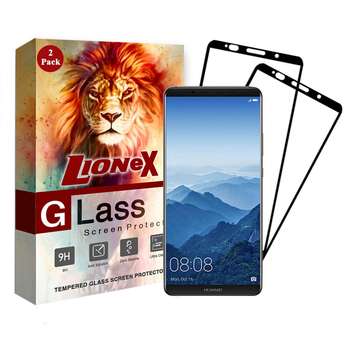 محافظ صفحه نمایش 5D لایونکس مدل USS مناسب برای گوشی موبایل هوآوی Mate 10 Pro بسته دو عددی