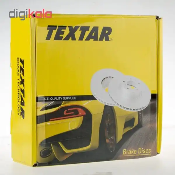 دیسک ترمز جلو تکستار مدل 92092803 مناسب برای پژو 206 تیپ 2/3 بسته 2 عددی