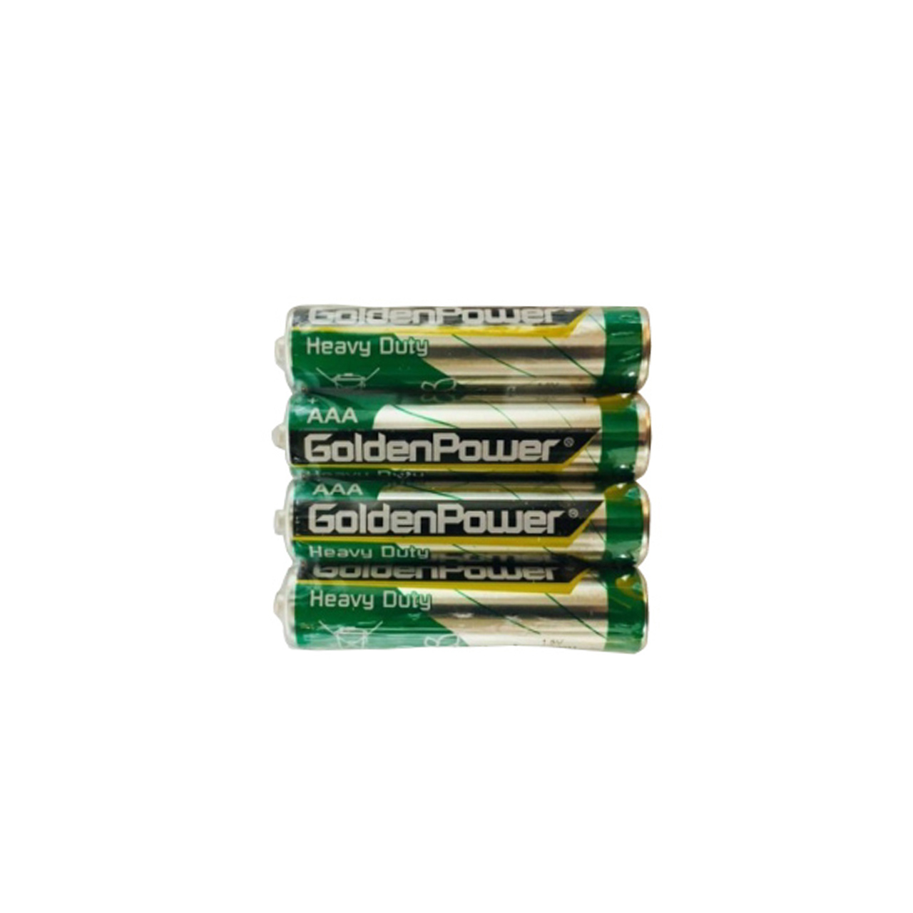 باتری نیم قلمی گلدن پاور مدل heavy duty بسته 4 عددی