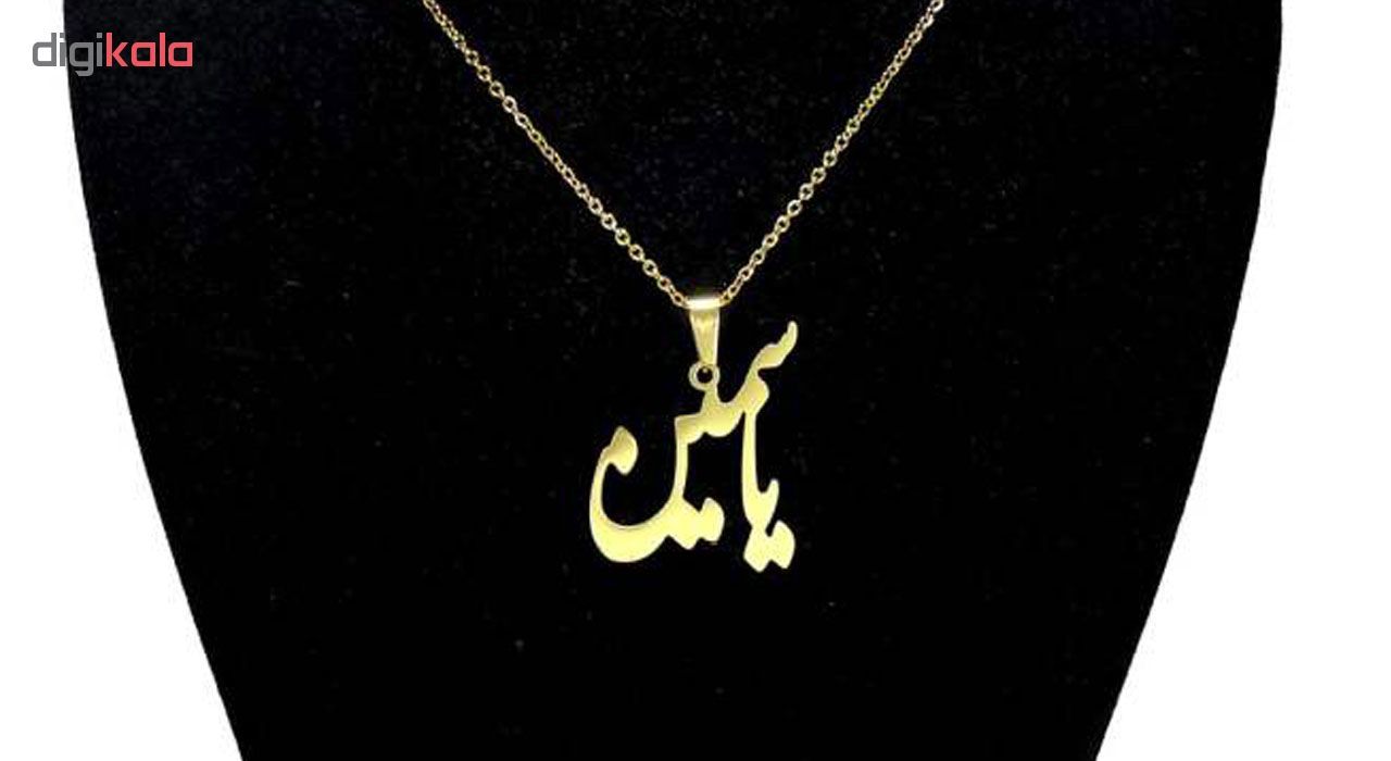 گردنبند نقره طرح یاسمین کد 001 -  - 2