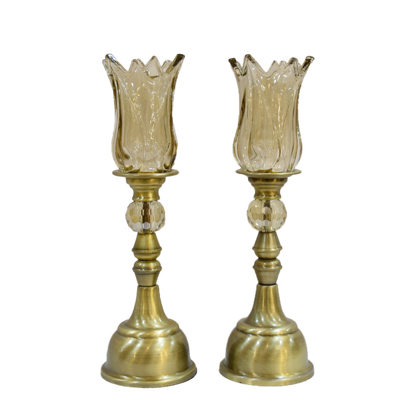 شمعدان طرح کاراکاس کد 2507 مجموعه 2 عددی