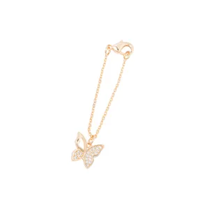 آویز ساعت طرح پروانه کد J1051