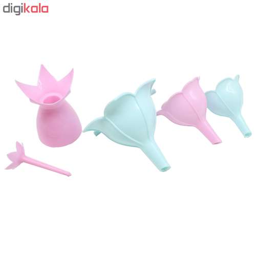 قیف طرح گل مدل AG-001 مجموعه سه عددی