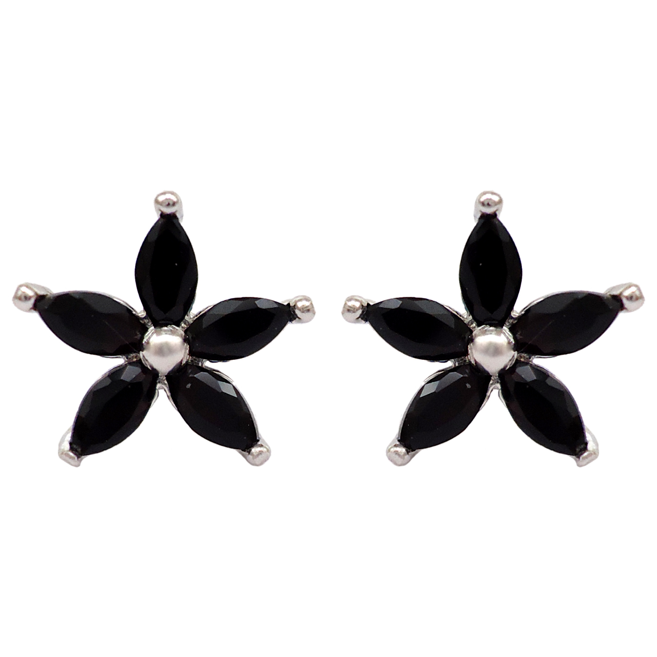 گوشواره نقره آی جواهر طرح فلاور کد 77180SGU