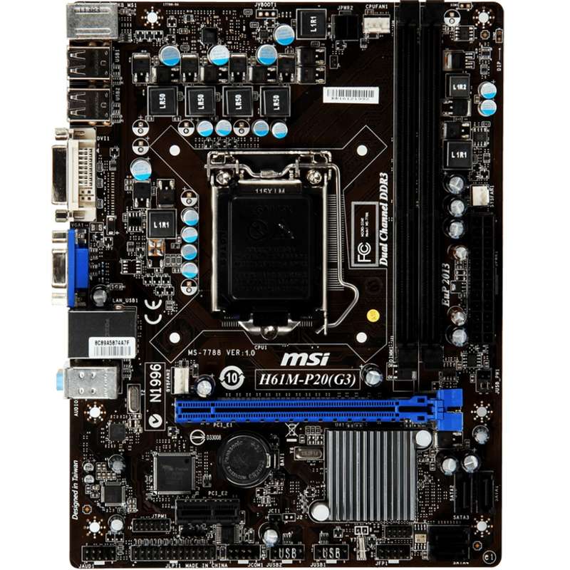 مادربرد ام اس آی مدل H61M-P20 G3