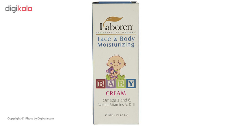 کرم مرطوب کننده صورت و بدن کودک لابورن مدل Baby حجم 50 میلی لیتر کرم مرطوب کننده صورت و بدن کودک لابورن مدل Baby حجم 50 میلی لیتر