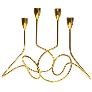 شمعدان بلک+بلام سری Loop Maison مدل Loop Gold بسته 2 عددی
