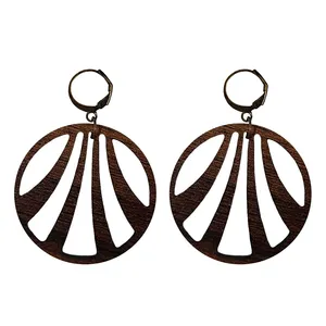 گوشواره زنانه مدل چوبی کد 01