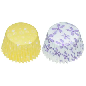 کپسول کاغذی کاپ کیک مدل Flower بسته 40 عددی 