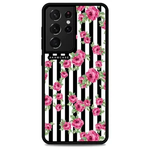 AKAM AMC-WSGS21U-FLOWERS-24 Cover For Samsung Galaxy S21 Ultra