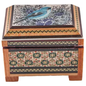 جا سکه ای خاتم کاری خاتم کوروش_کروبی طرح گل و مرغ کد 141274