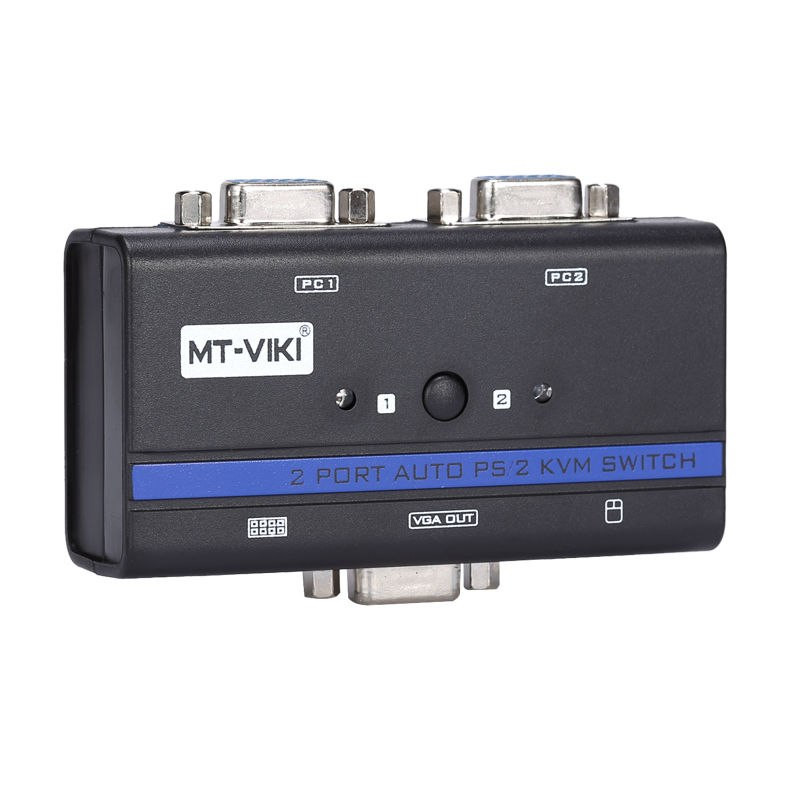 سوییچ  دو پورت PS/2 KVM ام تی وی کی  مدل  110 AUTO
