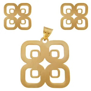 نیم ست طلا 18 عیار شانا کد S-SG14