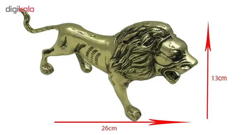 مجسمه طرح شیر یالدار مدل نورینه 10