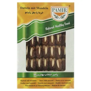 خرمای سرخال با مغز بادام پامیر وزن 300 گرم