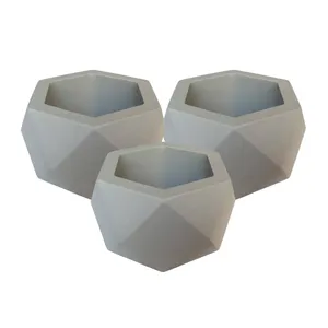 گلدان طرح hexa2 بسته 3 عددی