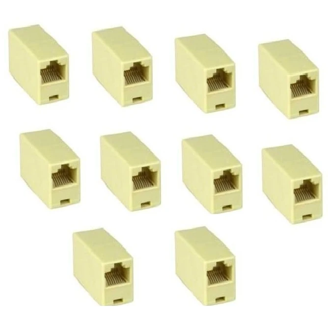 مبدل افزایش طول RJ45 مدل کوپلر بسته 10 عددی