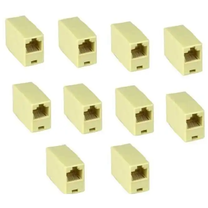 مبدل افزایش طول RJ45 مدل کوپلر بسته 10 عددی