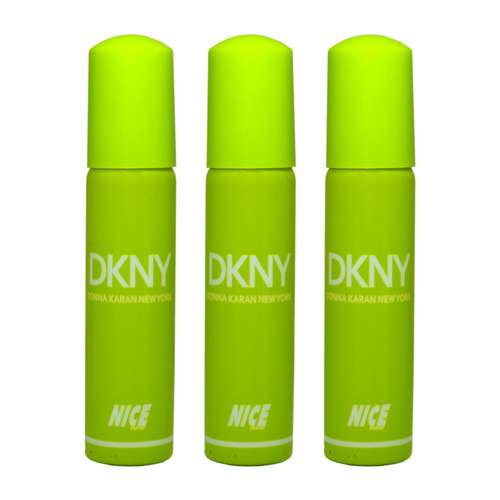 ادوکلن جیبی زنانه نایس پاپت مدل Dkny حجم 30 میلی لیتر مجموعه 3 عددی