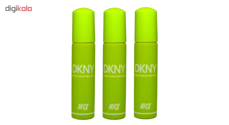 ادوکلن جیبی زنانه نایس پاپت مدل Dkny حجم 30 میلی لیتر مجموعه 3 عددی