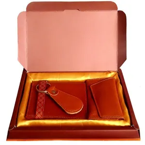 ست هدیه چرم طبیعی مدل p500