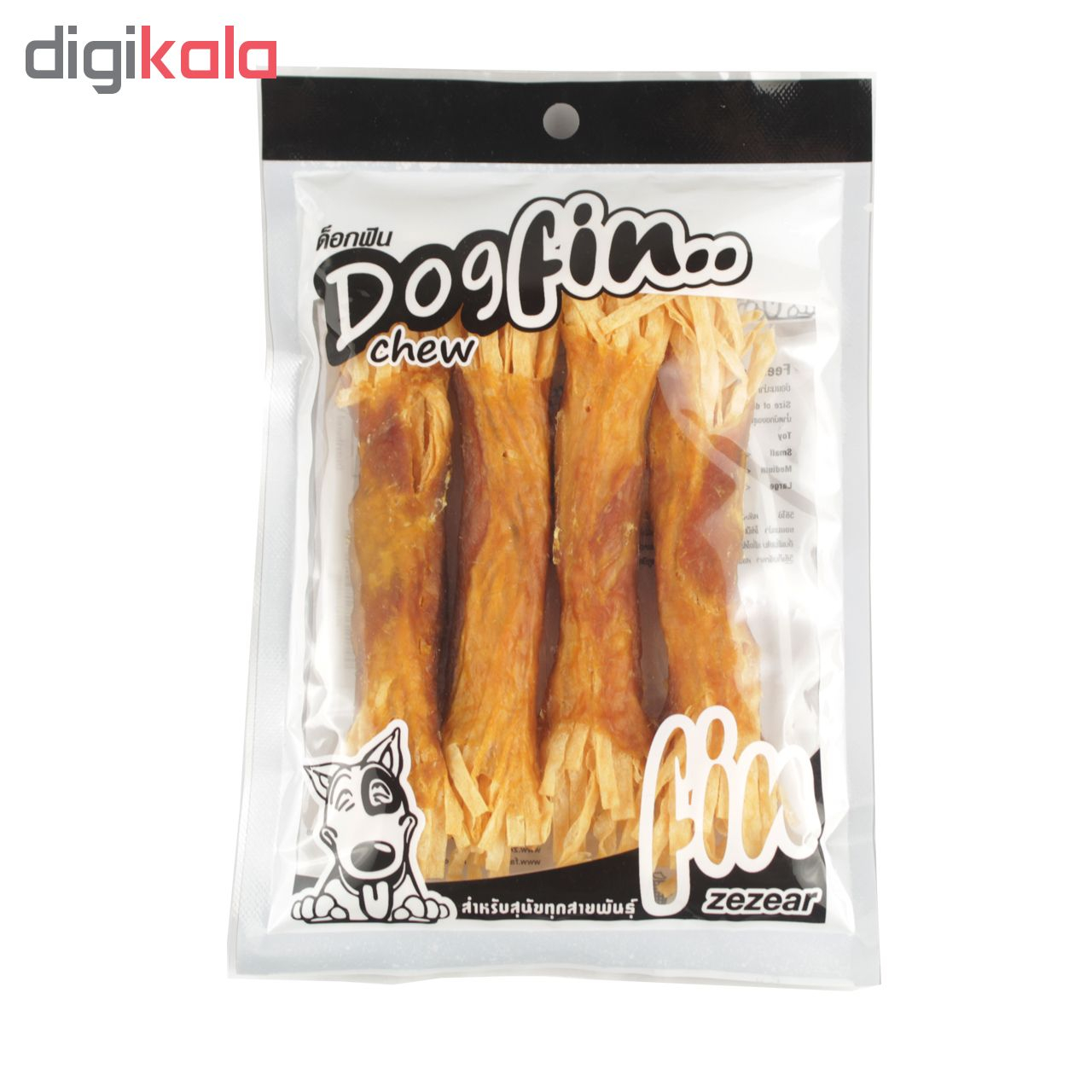 غذای تشویقی سگ داگ فین مدل Fish Snack Chicken Wrap بسته 4عددی