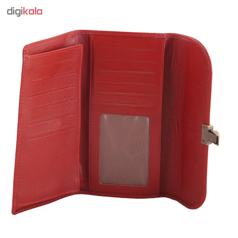 کیف پول زنانه چرم بارز مدل DM30