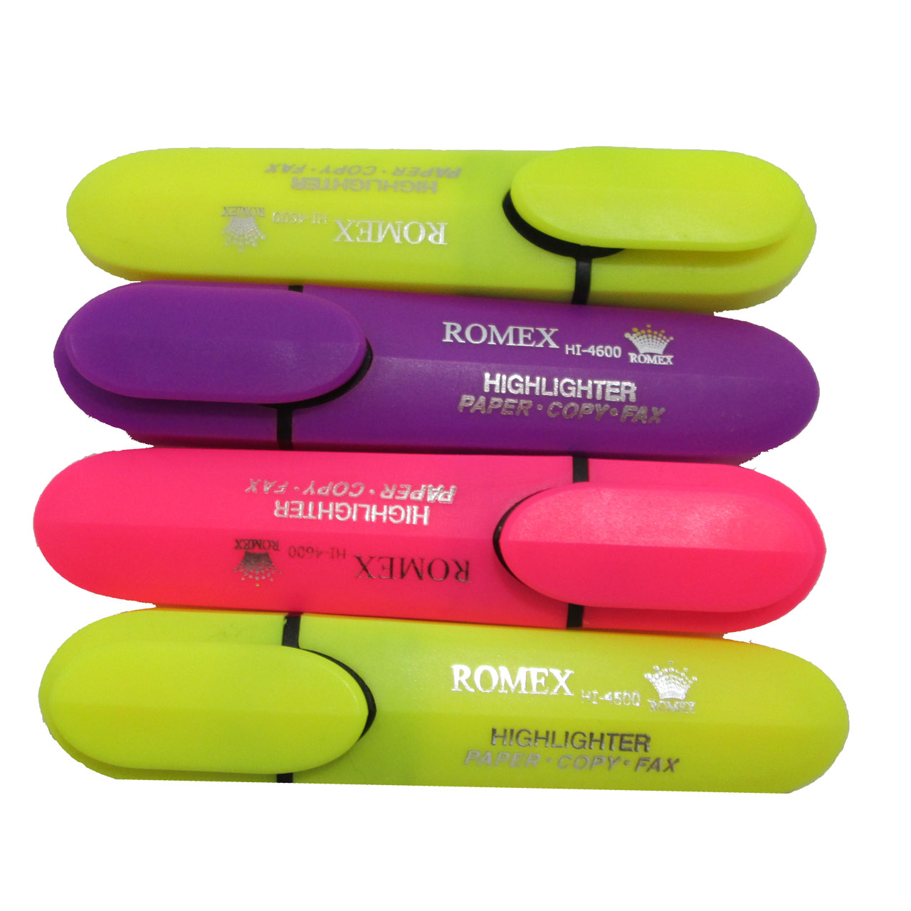 ماژیک هایلایتر مدل romex بسته 4 عددی