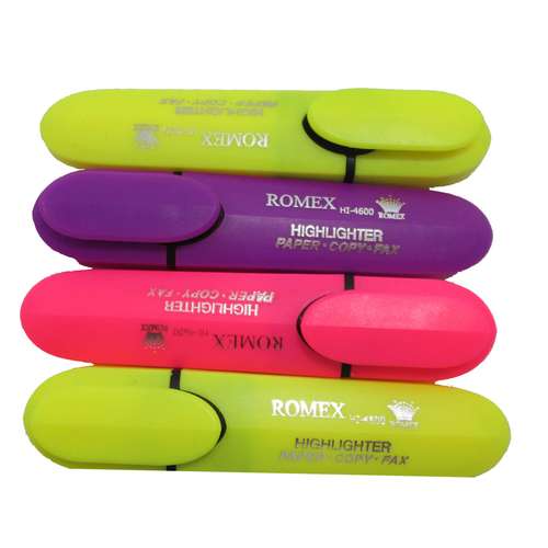 ماژیک هایلایتر مدل romex بسته 4 عددی
