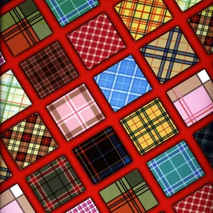 کاغذ کادو طرح مربع رنگی بسته 5 عددی