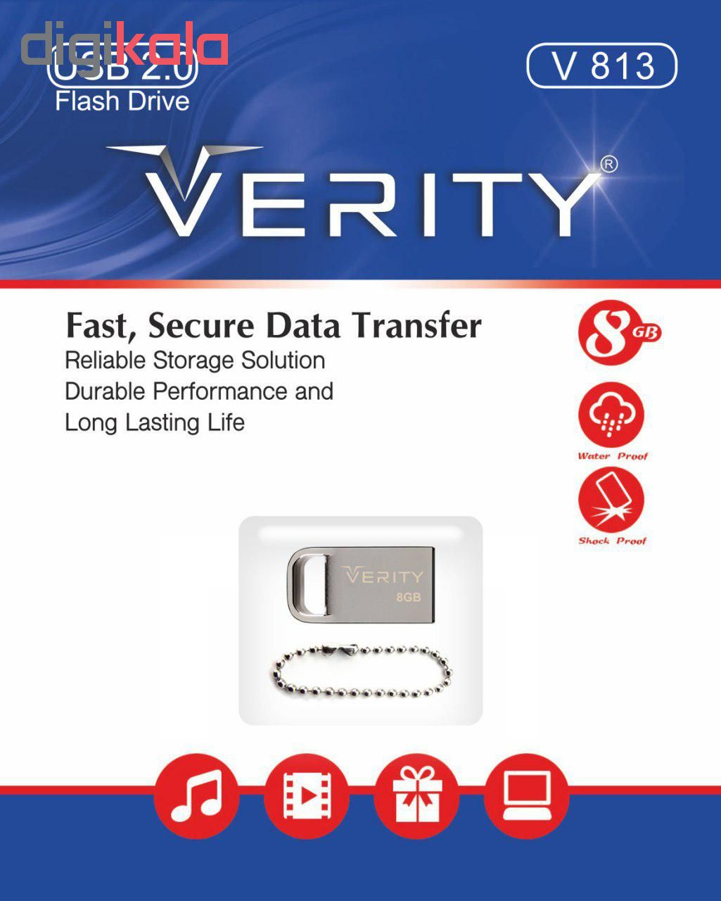 فلش مموری وریتی مدل V813 ظرفیت 8 گیگابایت