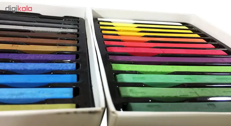 پاستل گچی 24 رنگ پژواک مدل XR24