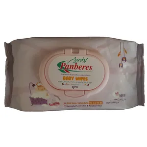 دستمال مرطوب کودک پنبه ریز کد 0234 بسته 60 عددی