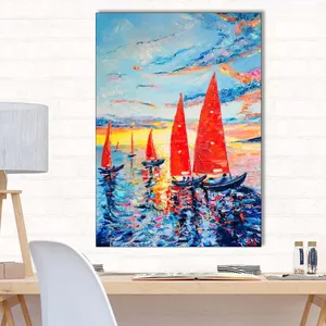 Starboy Gallery Boat And Sea Artistic Painting 003 Tableau