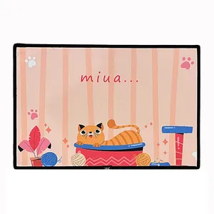 مت زیرانداز ظرف غذا و آب گربه مدل pf17