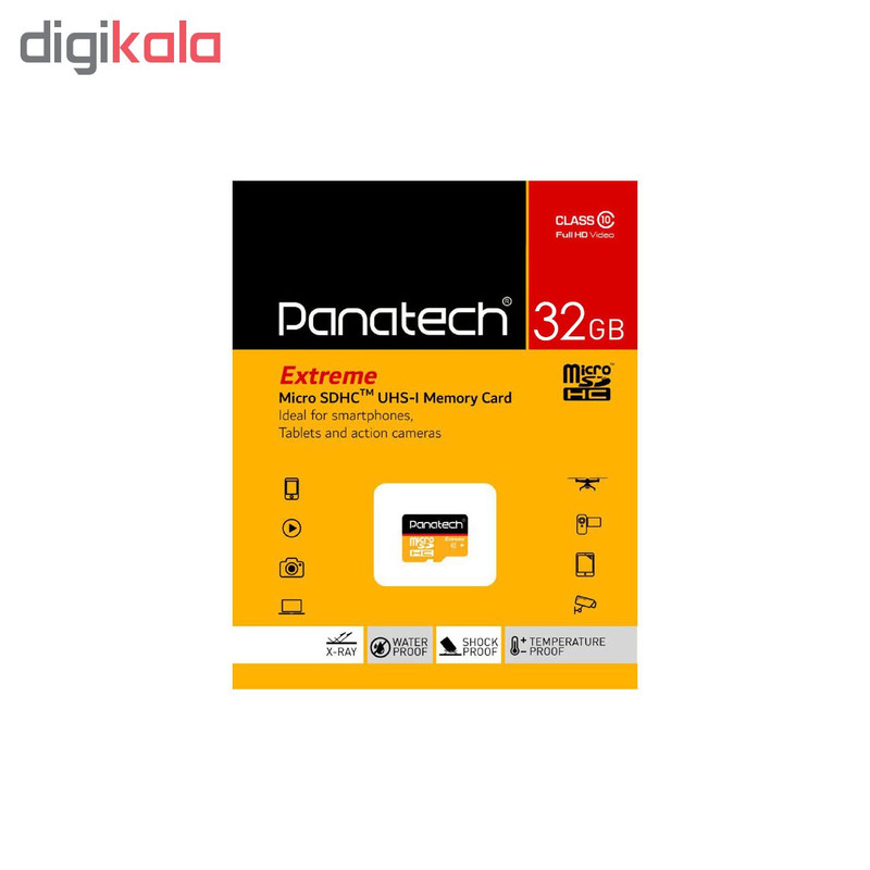 کارت حافظه‌ microSDXC پاناتک مدل Extreme کلاس 10 استاندارد UHS-I U1 سرعت 30MBps ظرفیت 32 گیگابایت
