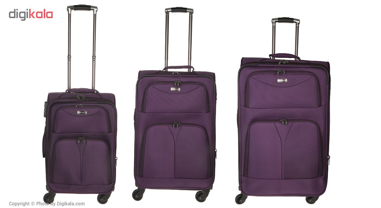 مجموعه سه عددی چمدان کامل مدل 6040