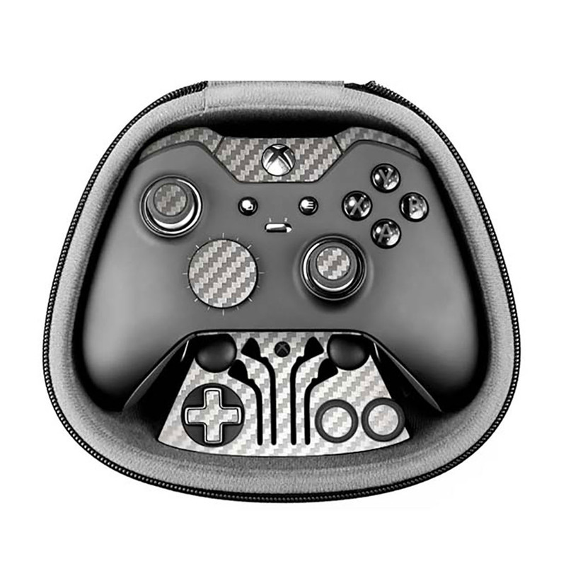 برچسب ماهوت طرح Silver Carbon-fiber Texture مناسب برای دسته کنترل بازی مایکروسافت Elite Xbox One controller