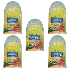 دستکش آشپزخانه گلرنگ مدل S5100166 بسته 5 عددی 