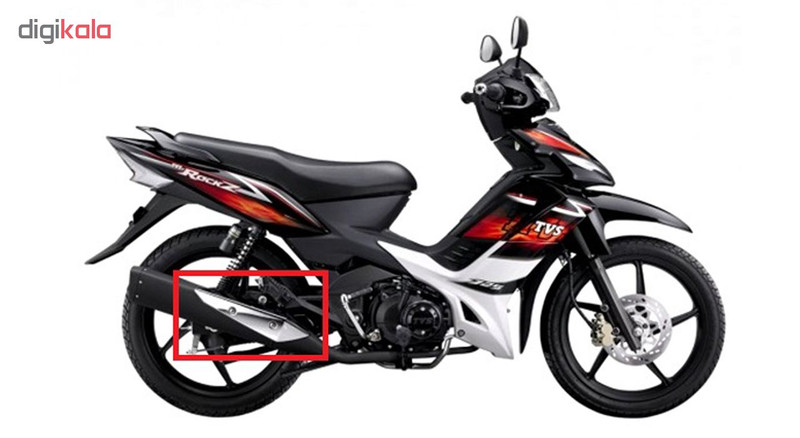 استیل اگزوز موتور سیکلت تی وی اس مدل rockz01