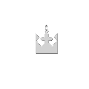 آویز گردنبند نقره زنانه ترمه 1طرح تاج کد E409