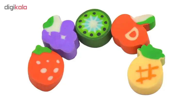 پاک کن طرح میوه کد 3057 بسته 5 عددی