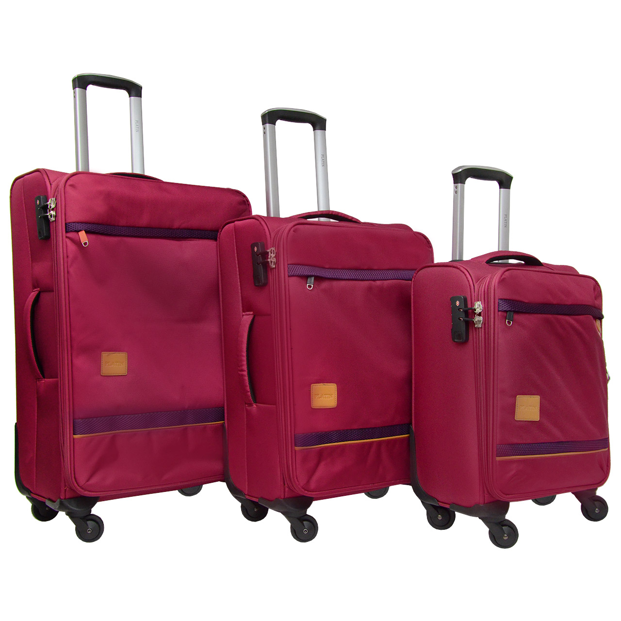 مجموعه سه عددی چمدان پلاتین مدل LP2112