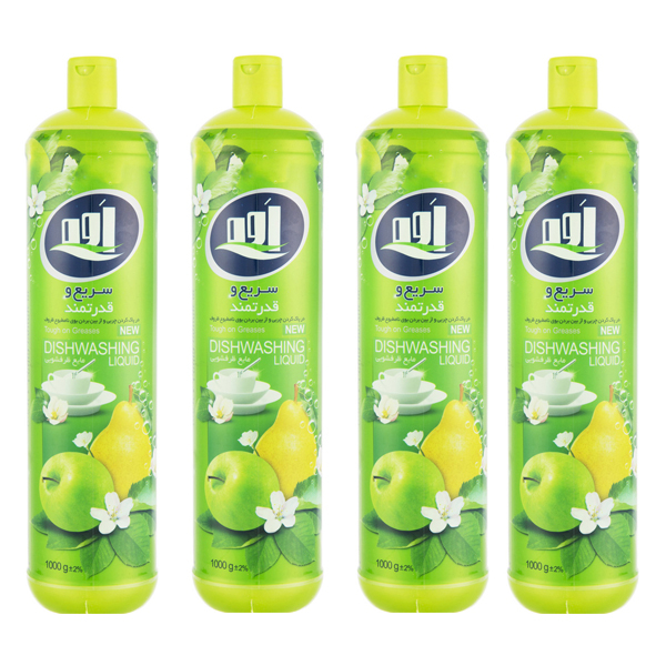 مایع ظرفشویی اوه مدل Green Apple And Pear مجموعه 4 عددی