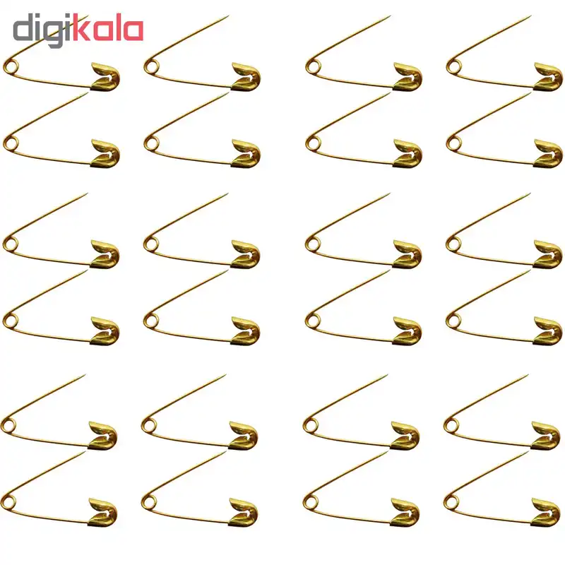 سنجاق قفلی مدل GOLD بسته 24 عددی
