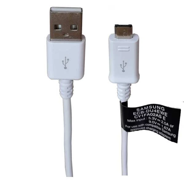 کابل تبدیل USB به microUSB مدل ECB-DU68BE طول ۱.۴ متر فست شارژ با برچسب اطمینان سامتل