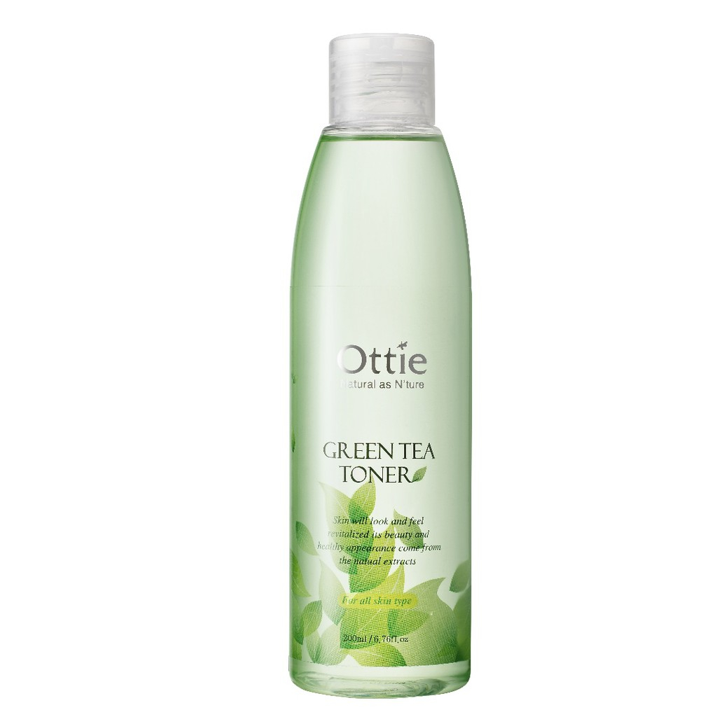 تونر پاک کننده آرایش صورت اوتی مدل Green Tea حجم 200 میلی لیتر